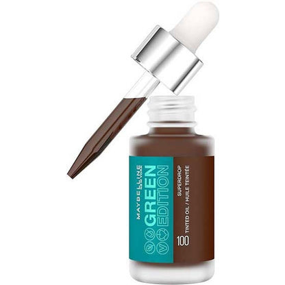 Maybelline Green Edition Superdrop Tinted Oil Foundation – Shade 100 - Image 3