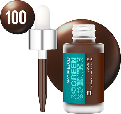 Maybelline Green Edition Superdrop Tinted Oil Foundation – Shade 100 - Image 4