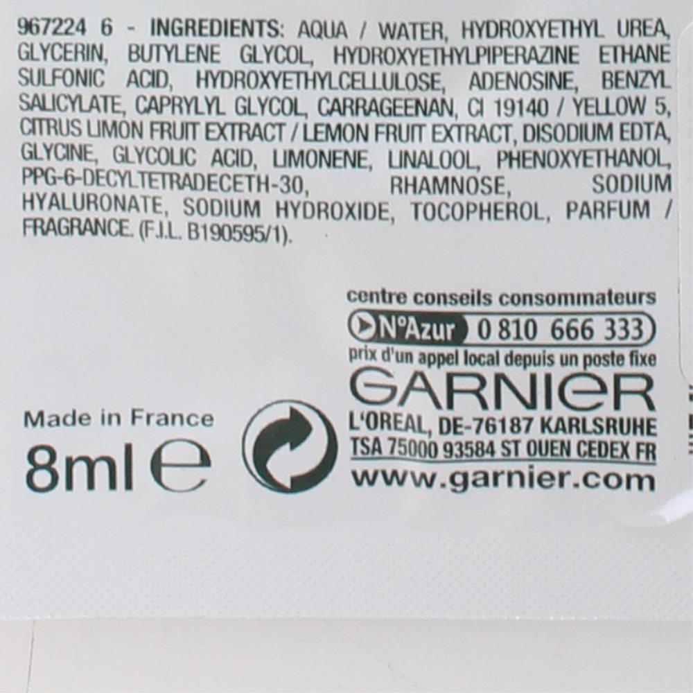 GARNIER 8mL SKINACTIVE JUICY PEEL MASK LEMON & SMOOTHING ACTIVE - Image 3