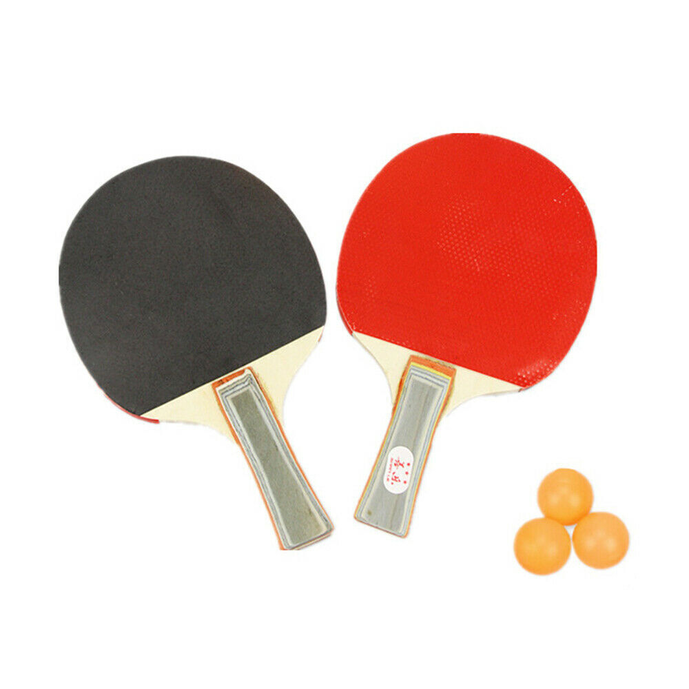 2 Players Table Tennis Set 2 Rackets Bats with 3 Ping Pong Balls Home Sports - Image 2