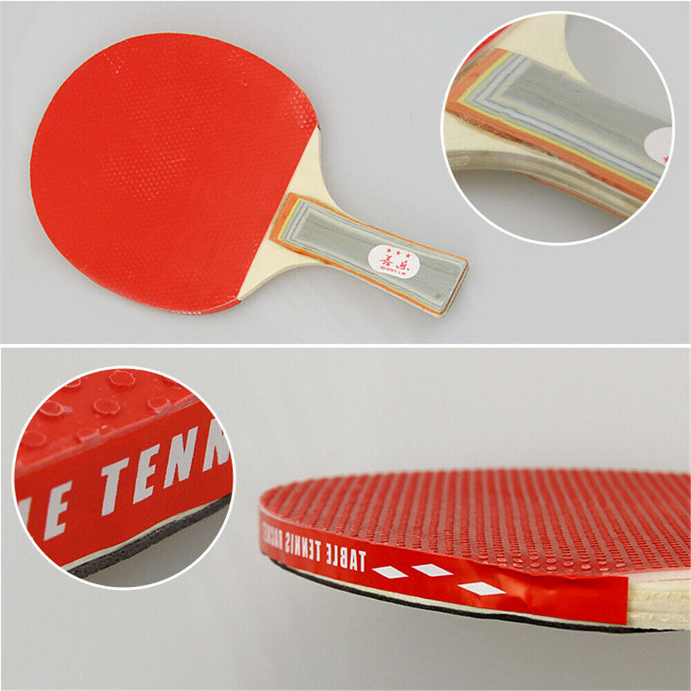 2 Players Table Tennis Set 2 Rackets Bats with 3 Ping Pong Balls Home Sports - Image 4