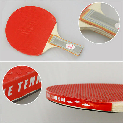 2 Players Table Tennis Set 2 Rackets Bats with 3 Ping Pong Balls Home Sports - Image 4