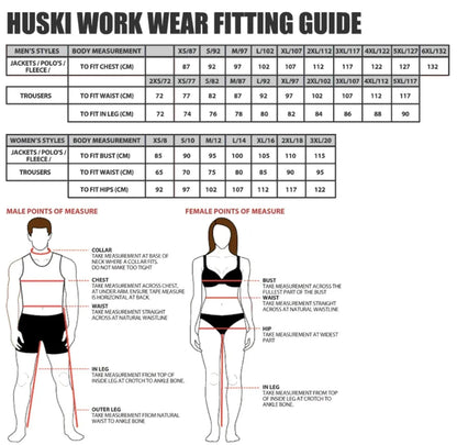 3x HUSKI Hi Vis Patrol Vest 3M Tape Safety Workwear High Visibility Bulk - Orange - Image 3