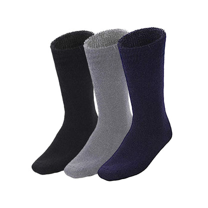3 Pairs BAMBOO SOCKS Mens Heavy Duty Premium Thick Work Socks Cushion BULK - Assorted Colour Pack - 6-11 - Image 2