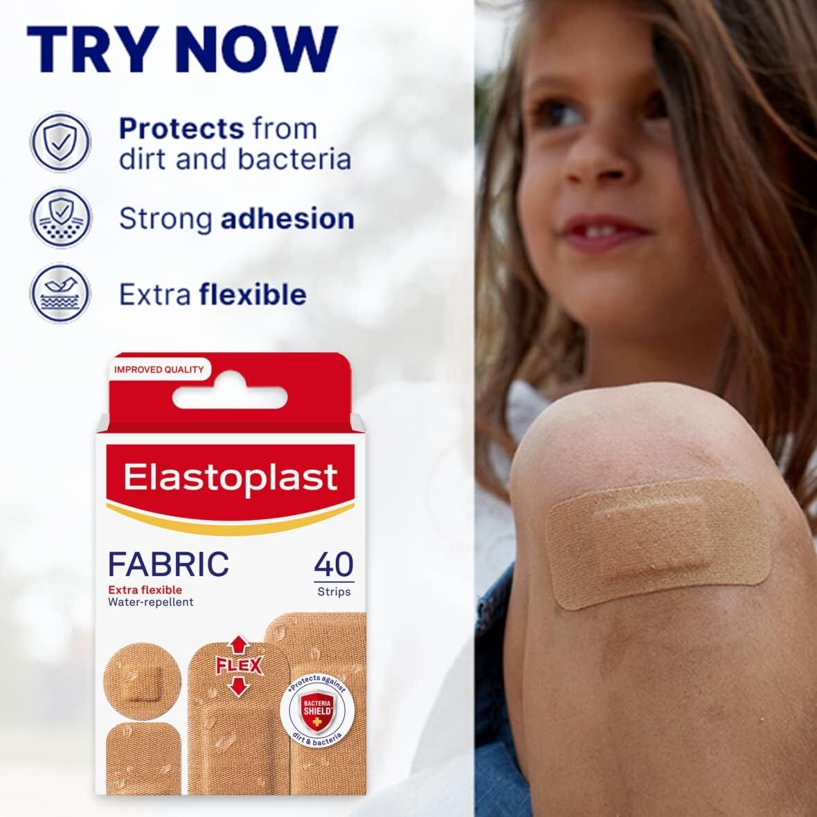 Elastoplast Fabric Extra Flexible Plaster, Pack of 40 - Image 5