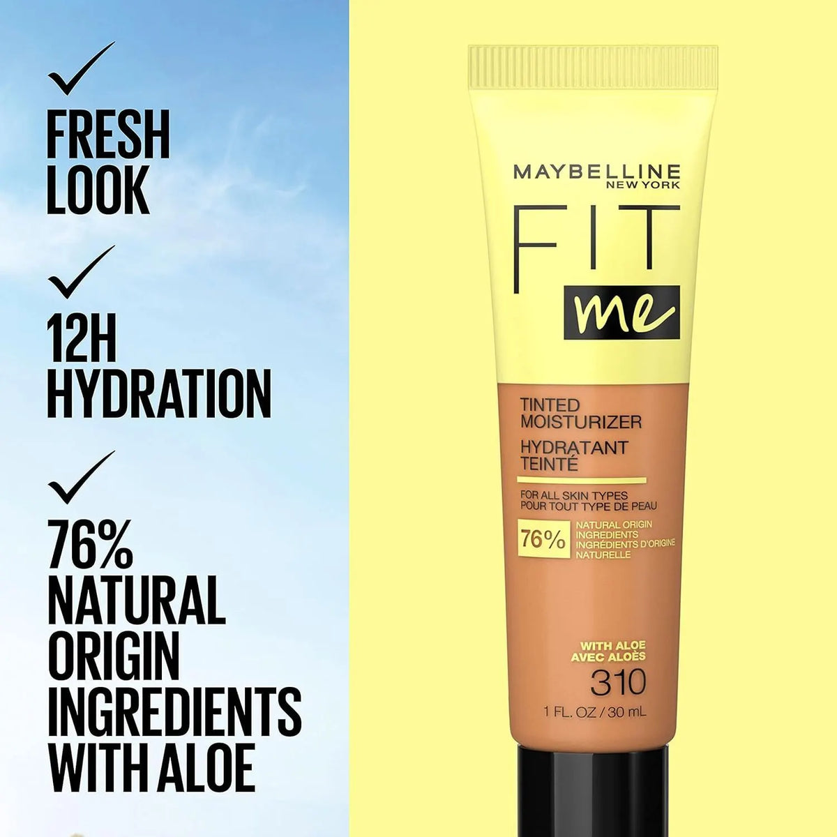 Maybelline Fit Me 30ml Tinted Moisturizer with Aloe - 360 (Foundation) - Image 7