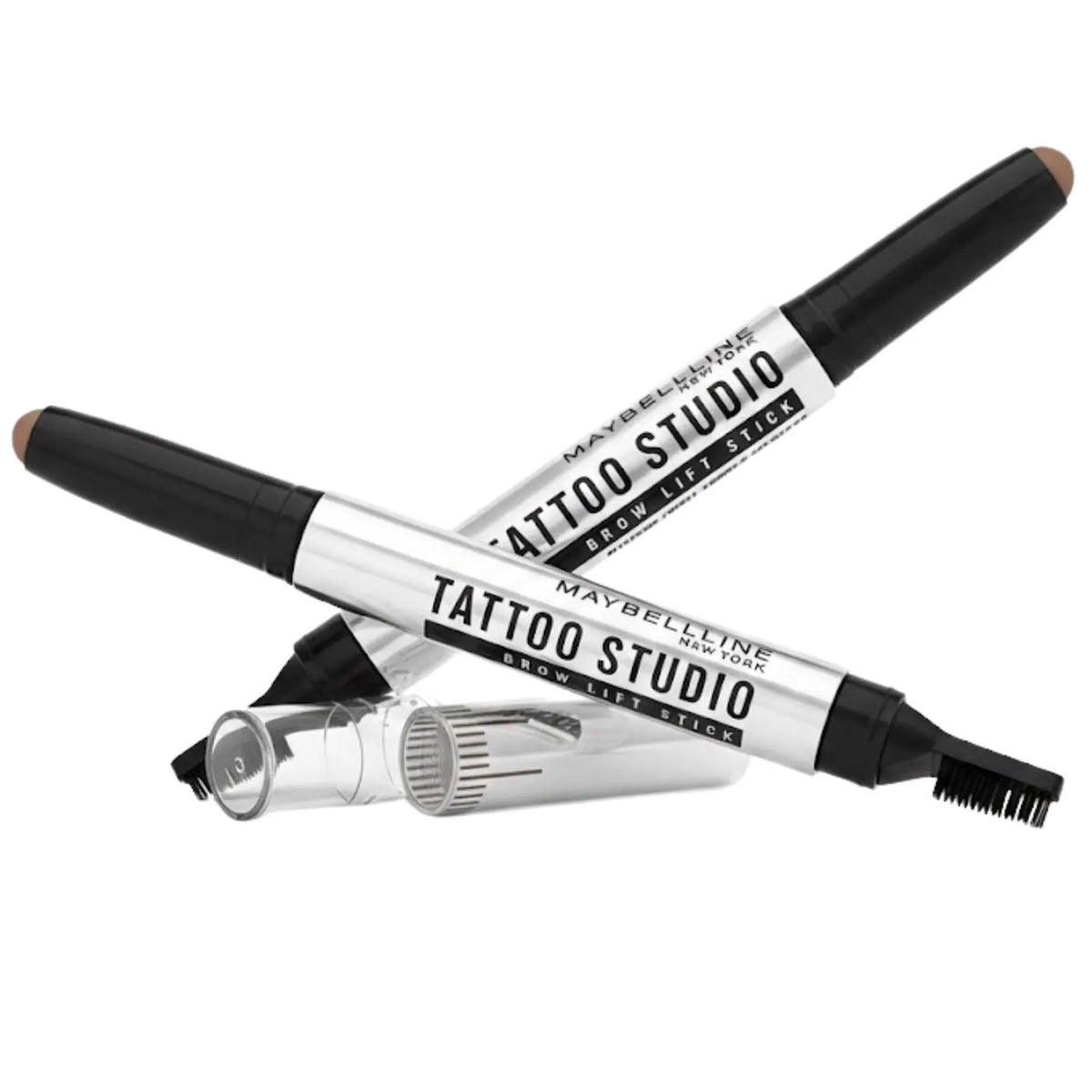 2x Maybelline Tattoo Studio Brow Lift Stick Waterproof Smudge - 255 Soft Brown - Image 2