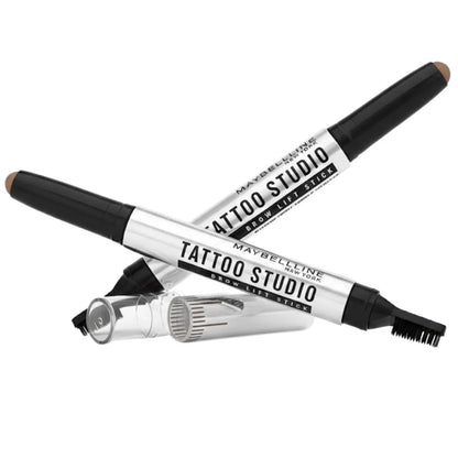 2x Maybelline Tattoo Studio Brow Lift Stick Waterproof Smudge - 255 Soft Brown - Image 2