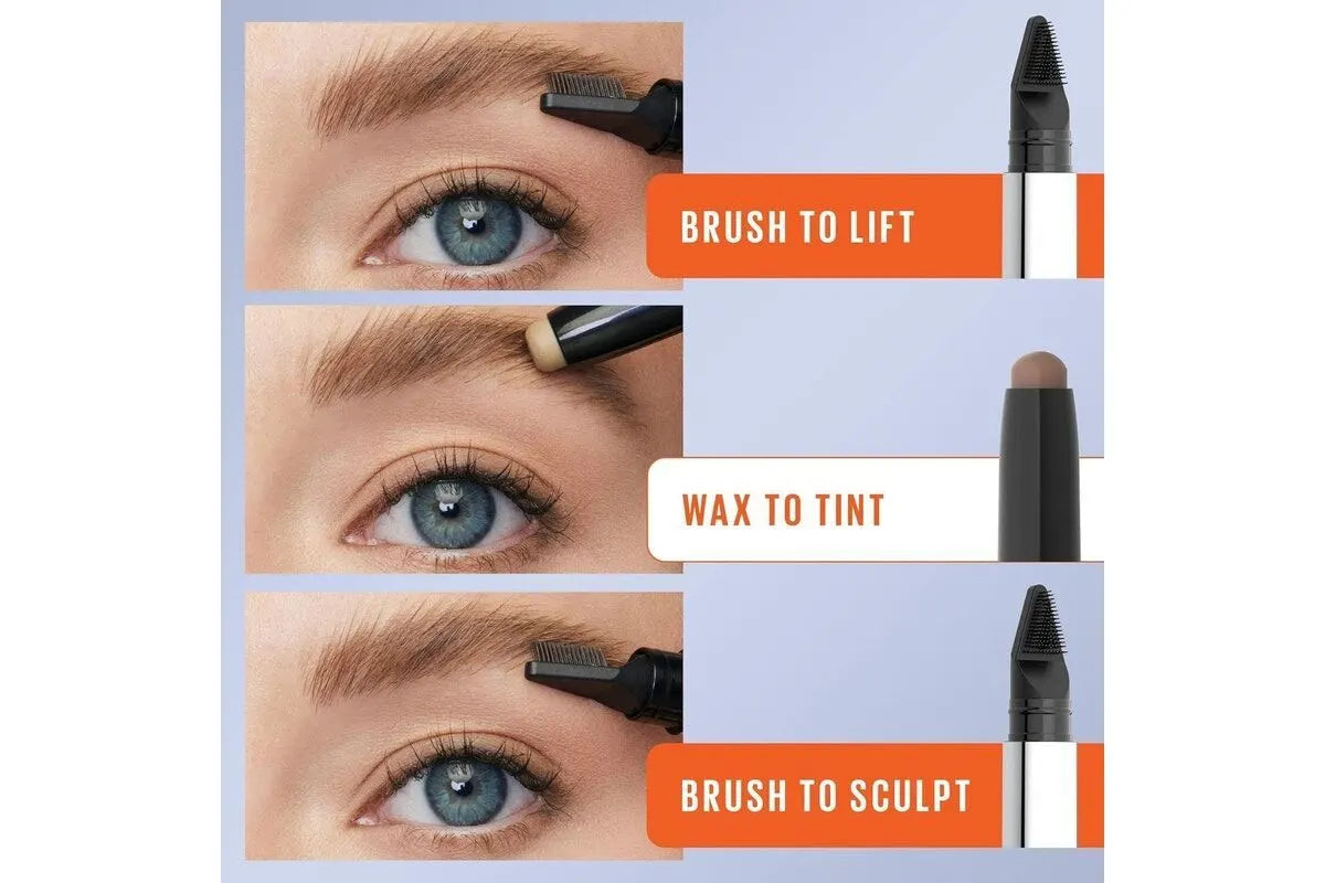 2x Maybelline Tattoo Studio Brow Lift Stick Waterproof Smudge - 255 Soft Brown - Image 5