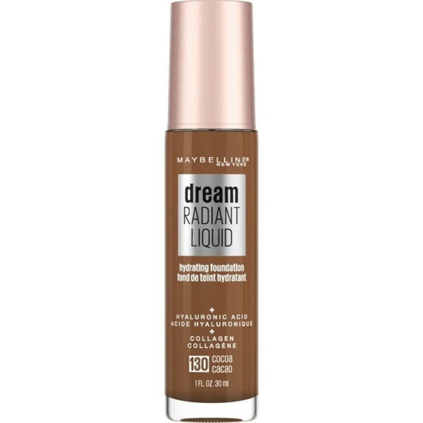 Maybelline Dream Radiant Liquid Foundation Makeup, 130 Cocoa, 1 fl oz - Image 2