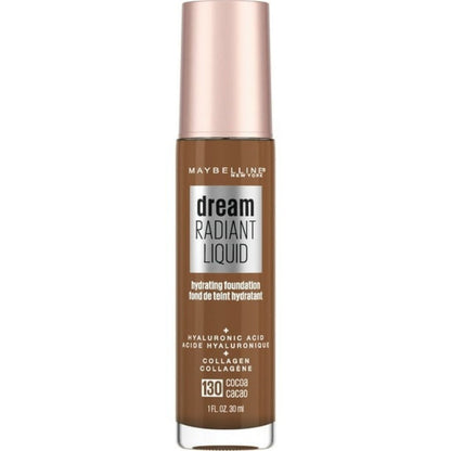 Maybelline Dream Radiant Liquid Foundation Makeup, 130 Cocoa, 1 fl oz - Image 2