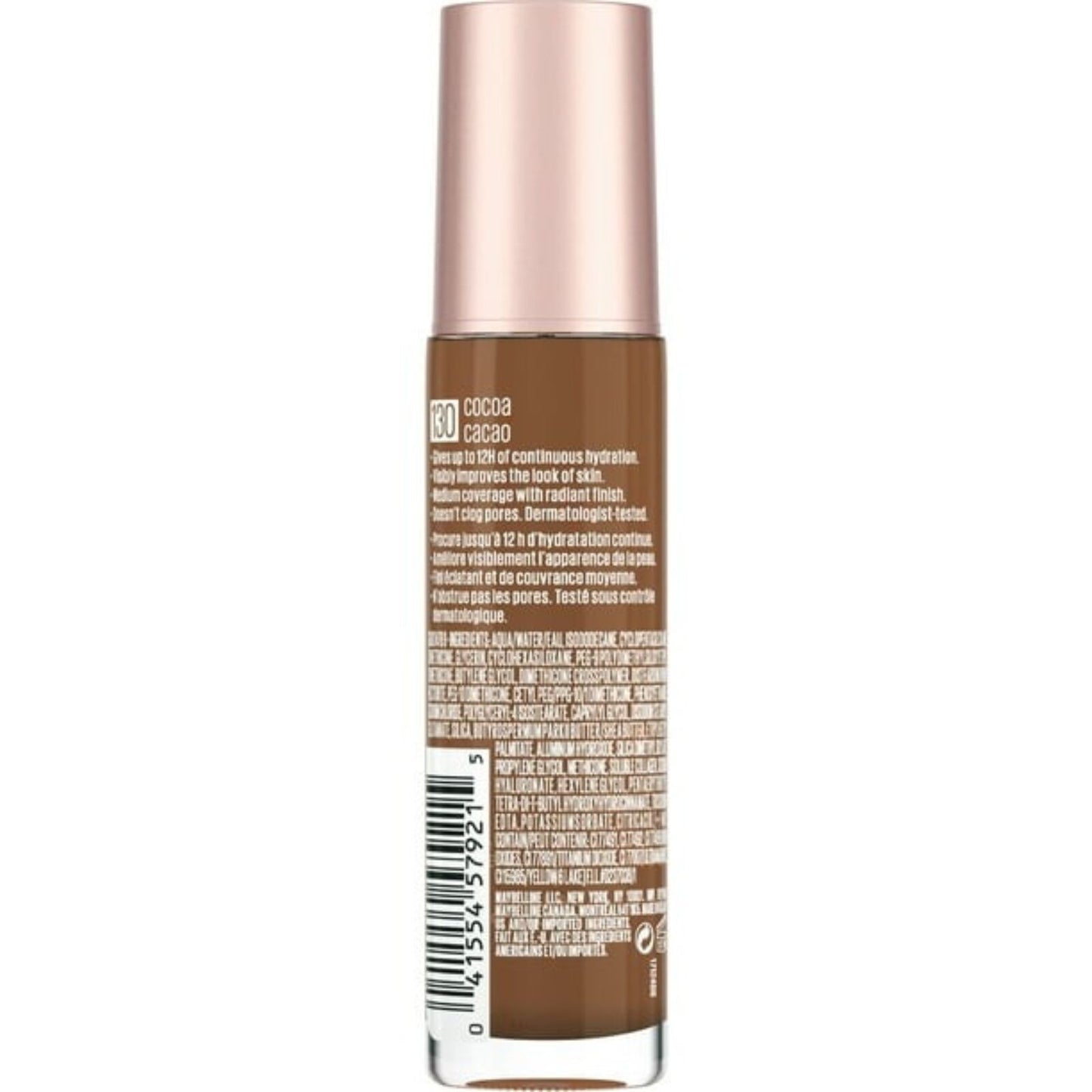 Maybelline Dream Radiant Liquid Foundation Makeup, 130 Cocoa, 1 fl oz - Image 3