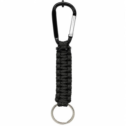 Paracord Keychain w/ Key Ring & Carabiner Clip Cable Holder - Image 2