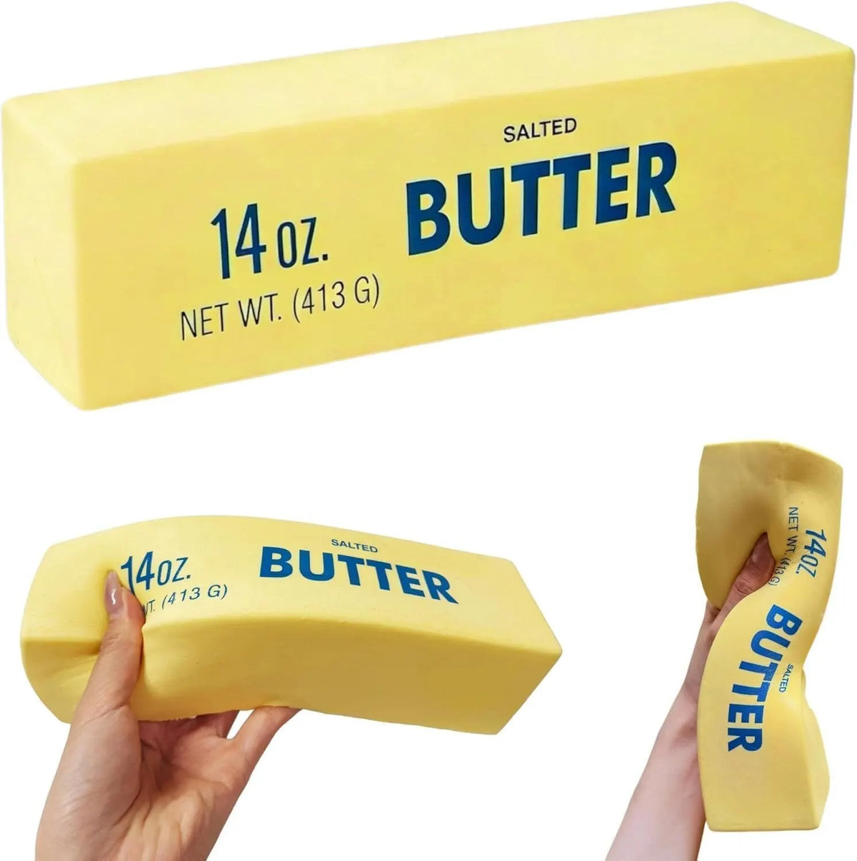 22cm Salted Butter Scented Squishy Fidget Block Squeezy Stress Relief Sensory Toy Fun - Image 2