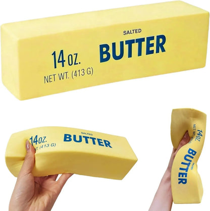 22cm Salted Butter Scented Squishy Fidget Block Squeezy Stress Relief Sensory Toy Fun - Image 2