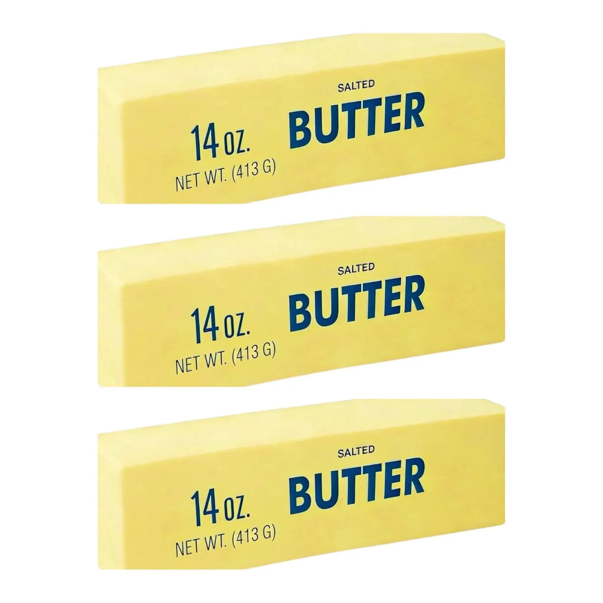 3pc Set 22cm Salted Butter Scented Squishy Fidget Blocks Squeezy Stress Relief Sensory Toys