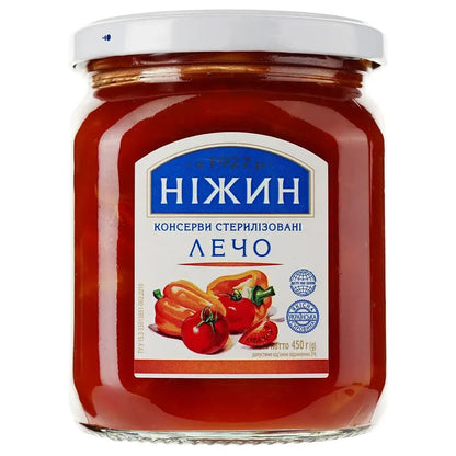 450g Ukrainian Roasted Capsicum Peppers & Tomato Relish Spread Lecho - Image 2