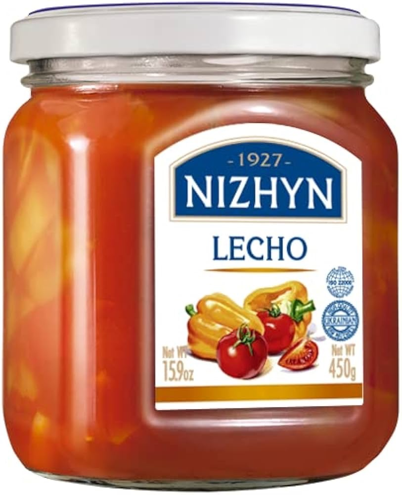 450g Ukrainian Roasted Capsicum Peppers & Tomato Relish Spread Lecho - Image 3