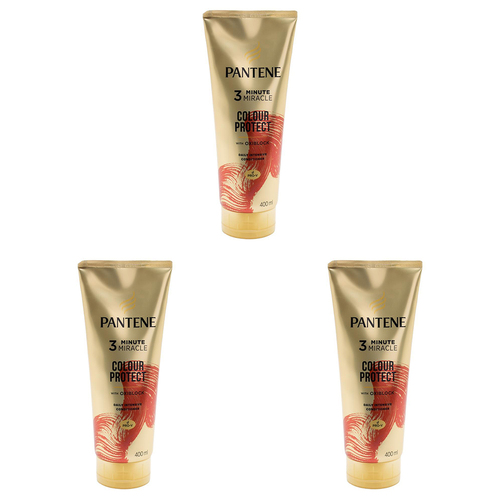 3x Pantene 400ml 3 Minute Miracle Colour w Oxiblock Intensive Conditioner - Image 2