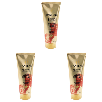 3x Pantene 400ml 3 Minute Miracle Colour w Oxiblock Intensive Conditioner - Image 2