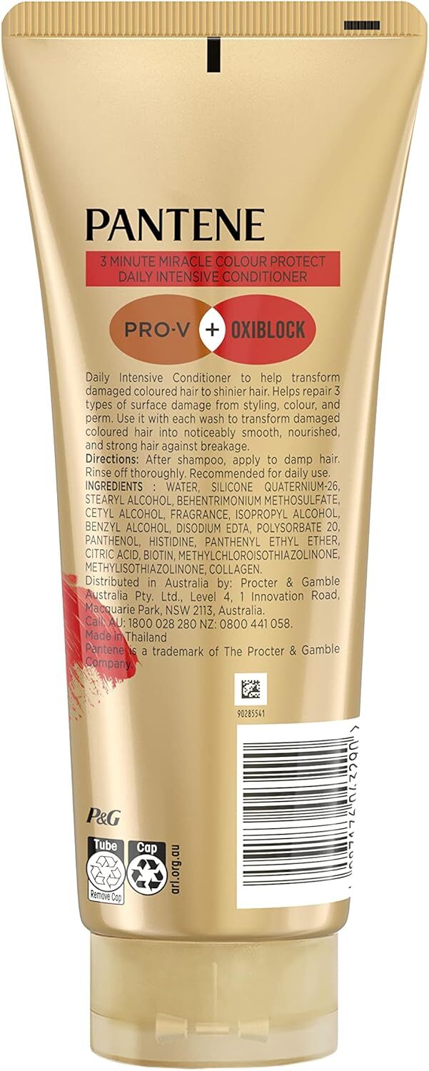 3x Pantene 400ml 3 Minute Miracle Colour w Oxiblock Intensive Conditioner - Image 9
