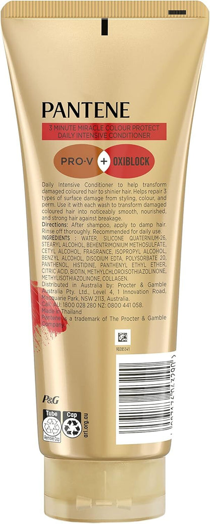6x Pantene 400ml 3 Minute Miracle Colour w Oxiblock Intensive Conditioner - Image 9