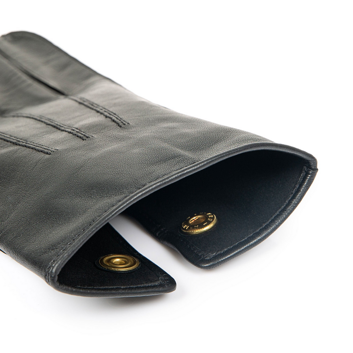 Dents Mens Sandhurst Three-Point Leather Unlined Officers Gloves in Black - 7.5 - Image 5