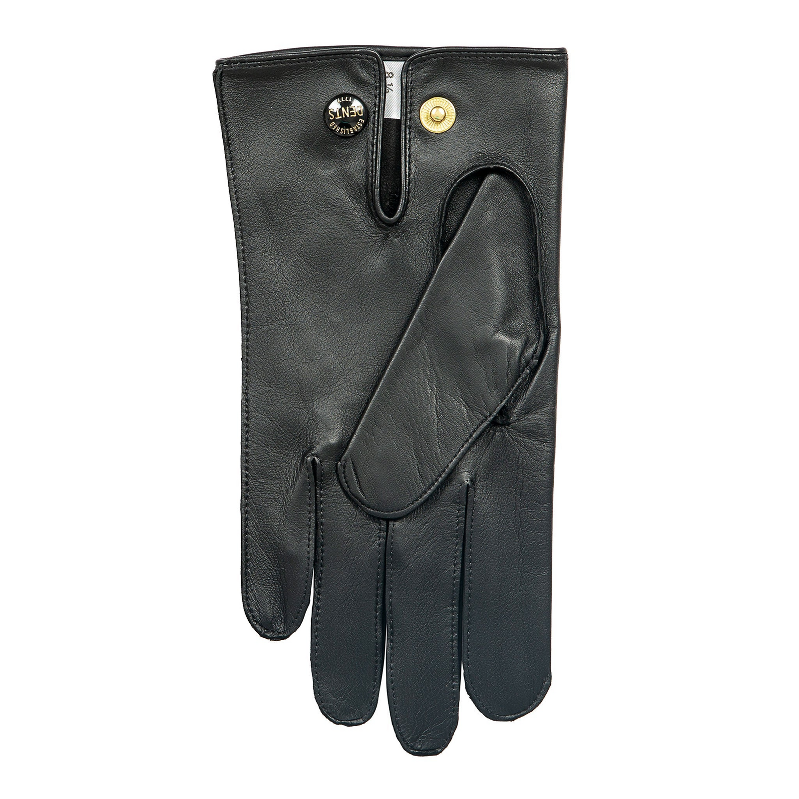 Dents Mens Sandhurst Three-Point Leather Unlined Officers Gloves in Black - 7.5 - Image 7