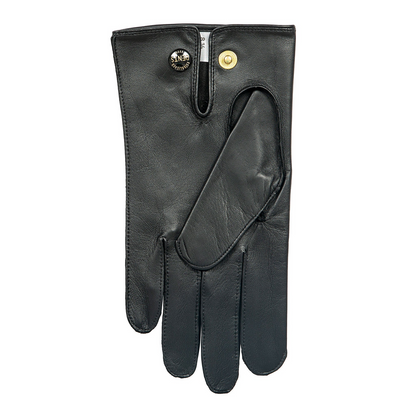 Dents Mens Sandhurst Three-Point Leather Unlined Officers Gloves in Black - 7.5 - Image 7
