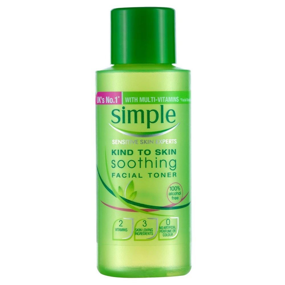 Simple 50ml Kind to Sensitive Skin Soothing Facial Toner 100% Alcohol Free - Image 2