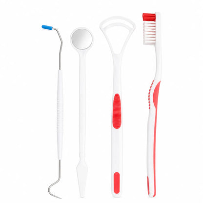 4pcs Oral Care Kit Dental Care Kit Teeth Hygiene Tool set w/ Toothbrush & more - Image 2