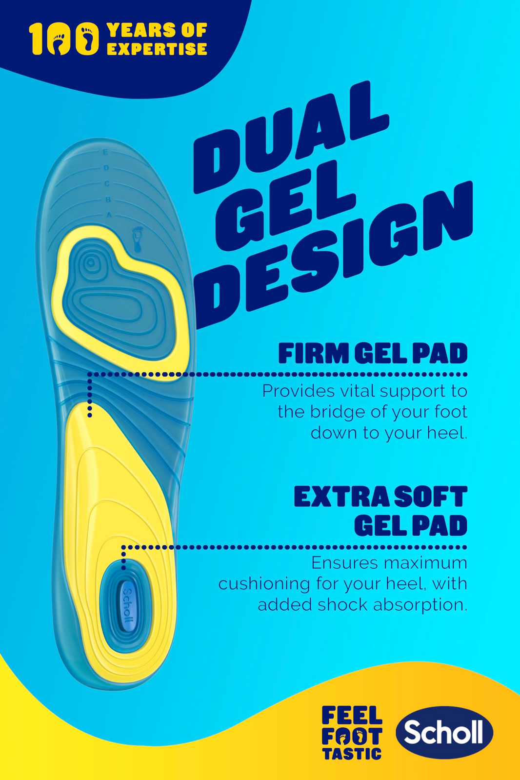 Scholl Gel Activ Insoles Everyday Women with Odour Control - One Size - Image 3