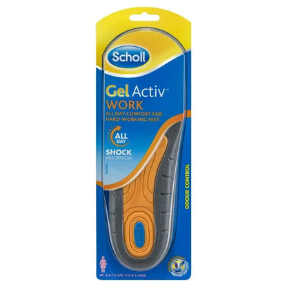 1 Pair Scholl Womens GelActiv Work Insoles w/ Odour Control in Size 3.5-7.5UK - Image 2