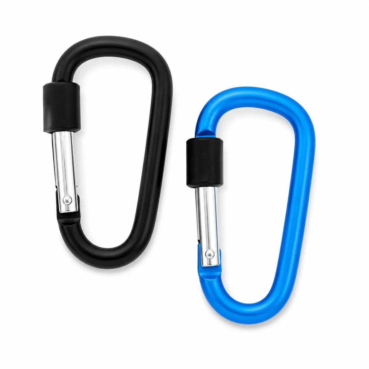 2x 8cm Carabiner 8cm D-Ring Holder Camping Travel Hook Lock - Image 2