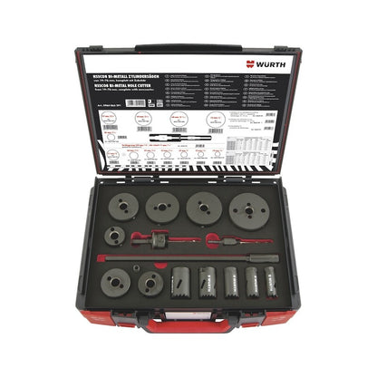 16pcs Wurth Cylinder Hole Saw Assortment Kit HSCO8 SYSKO 19–76 MM - Image 2