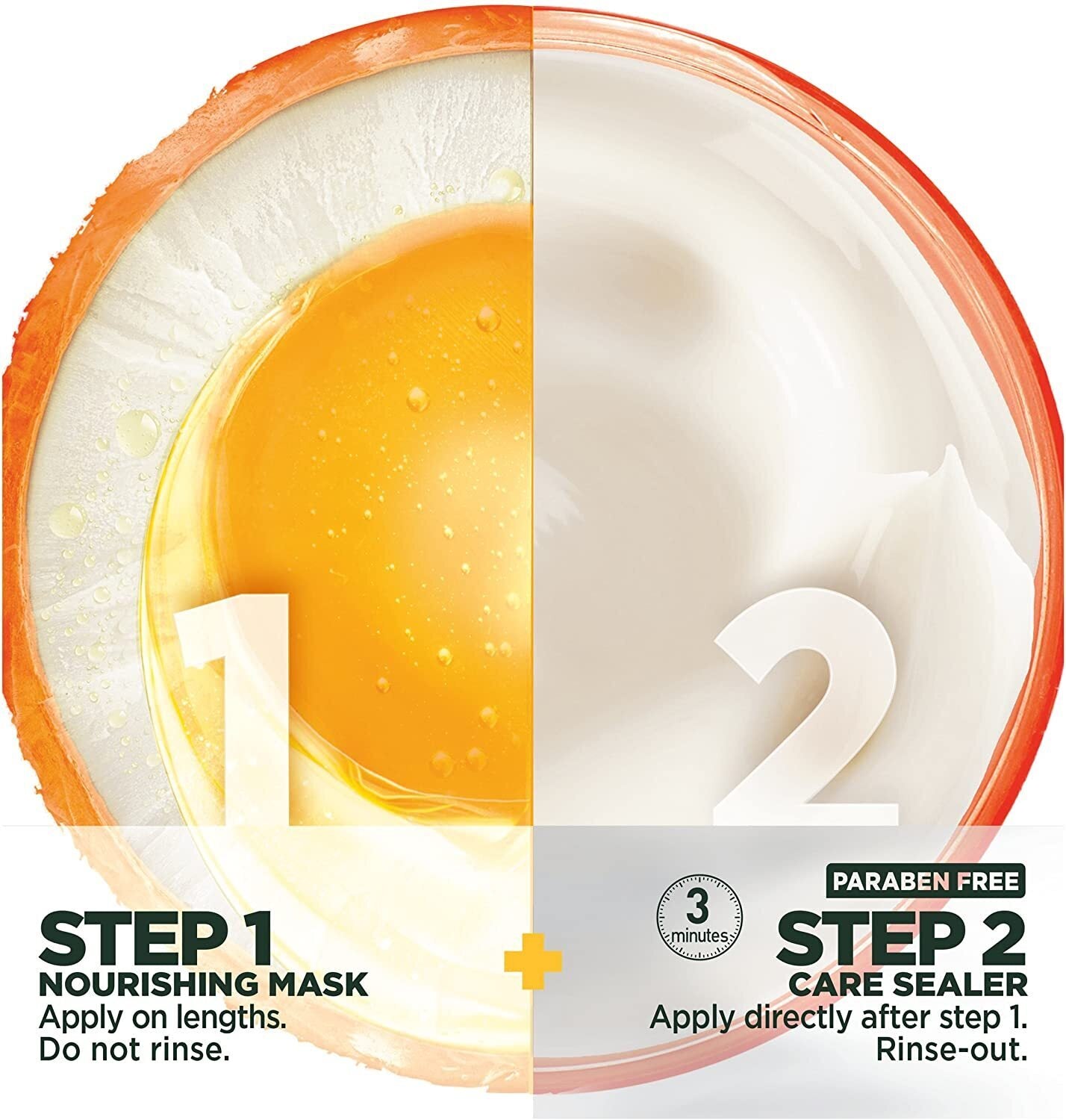 Garnier Fructis 15m L X2 Wonder Mask 2 Steps Nourishing Mask + Care Sealer - Image 3
