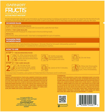 Garnier Fructis 15m L X2 Wonder Mask 2 Steps Nourishing Mask + Care Sealer - Image 4