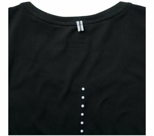 Nike Womens Dri-Fit Running Gym T-Shirt Top Short Sleeve - Black - Image 4