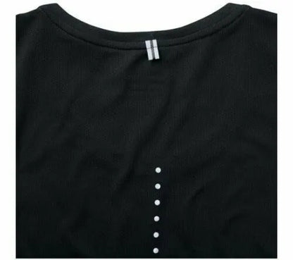 Nike Womens Dri-Fit Running Gym T-Shirt Top Short Sleeve - Black - Image 4