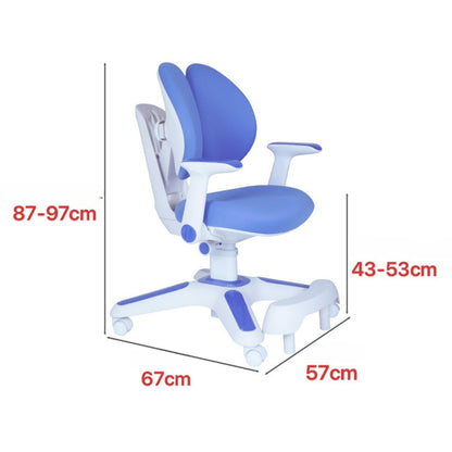 Ergonomic Children Kids Study Chair Set of 4 Height Adjustable - Blue - Image 5