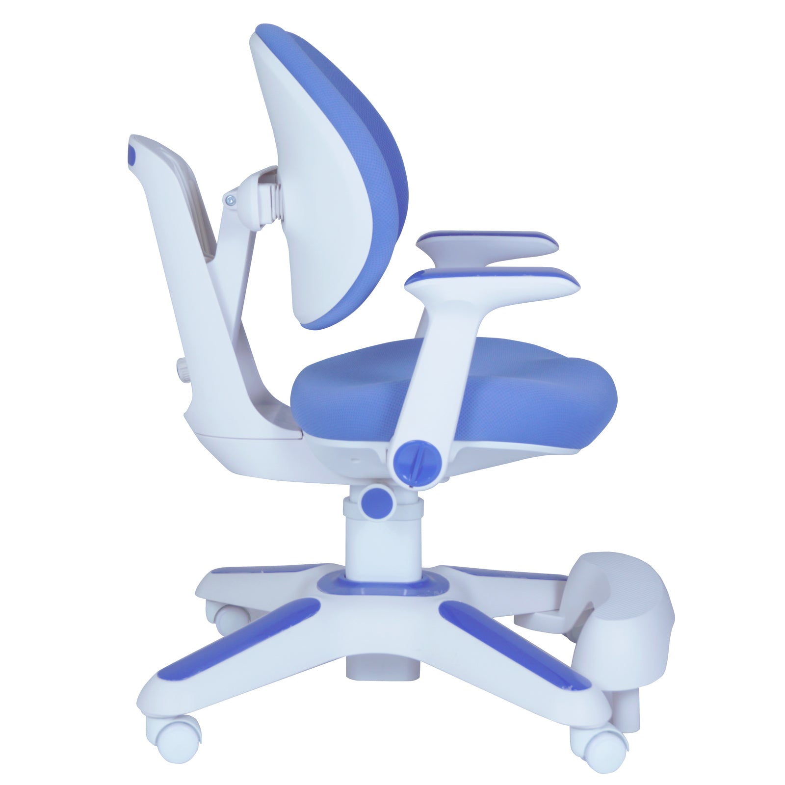 Ergonomic Children Kids Study Chair Set of 4 Height Adjustable - Blue - Image 7