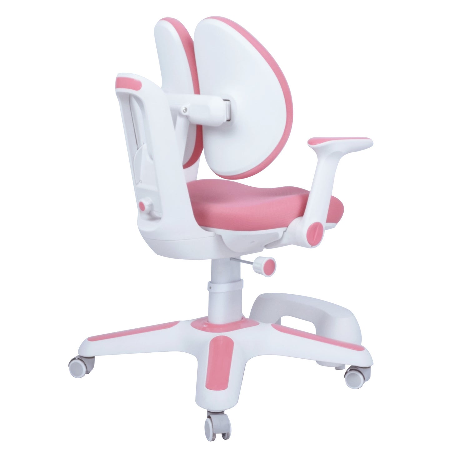 2x Ergonomic Children Kids Study Chairs Height Adjustable - Pink - Image 8