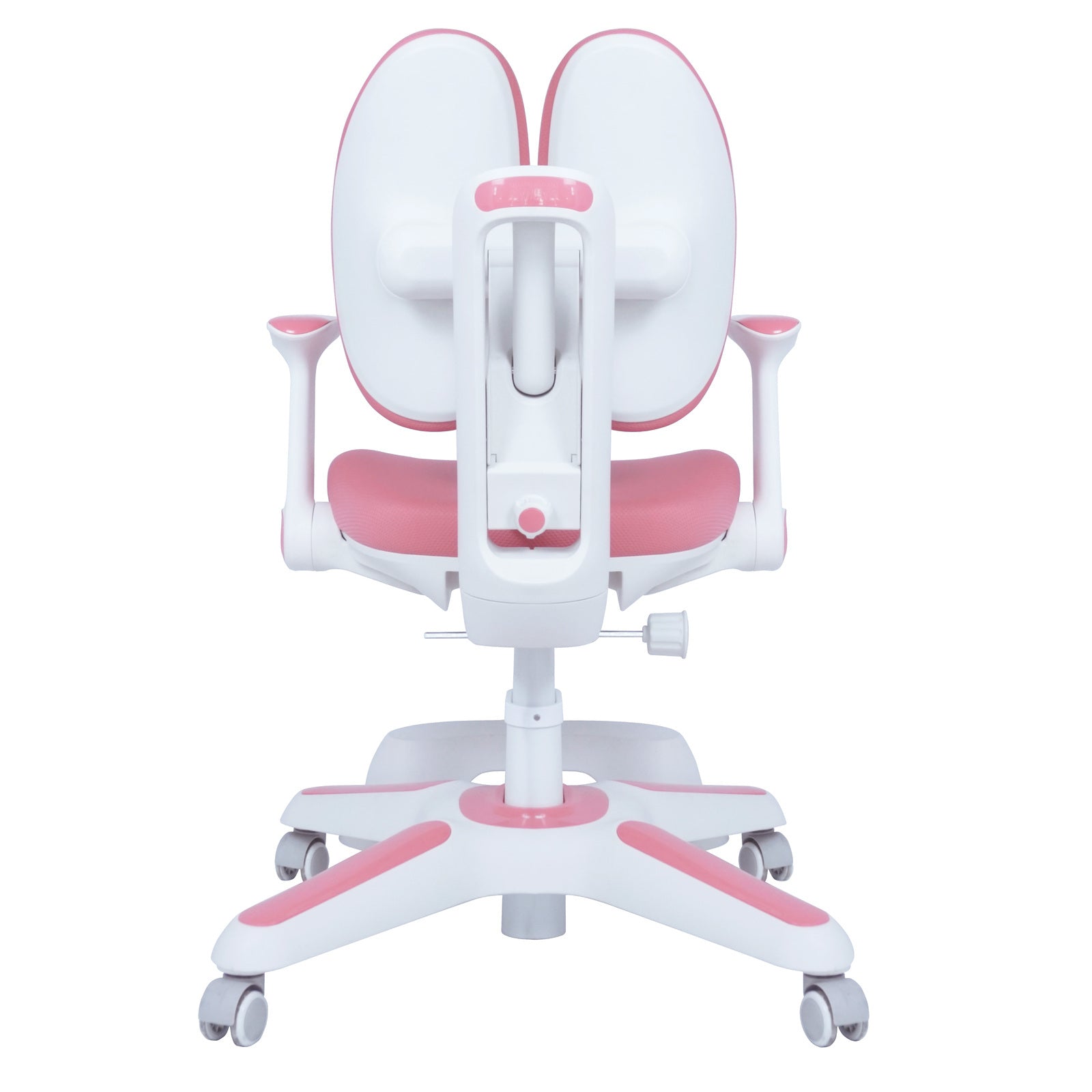 2x Ergonomic Children Kids Study Chairs Height Adjustable - Pink - Image 9