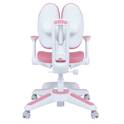 2x Ergonomic Children Kids Study Chairs Height Adjustable - Pink - Image 9