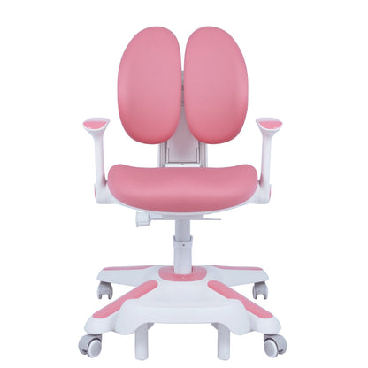 4x Ergonomic Children Kids Study Chairs Height Adjustable - Pink - Image 6