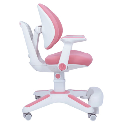 4x Ergonomic Children Kids Study Chairs Height Adjustable - Pink - Image 7