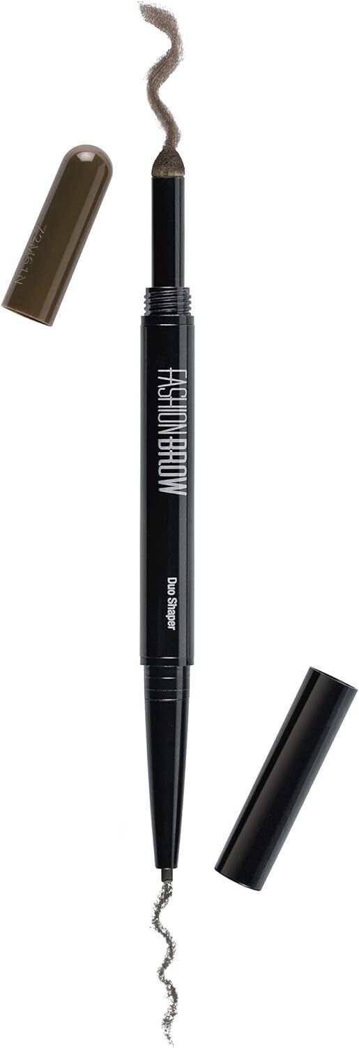3x Maybelline New York Natural Eye Brow Duo 2 in 1 Pencil & Powder - Deep Brown - Image 3