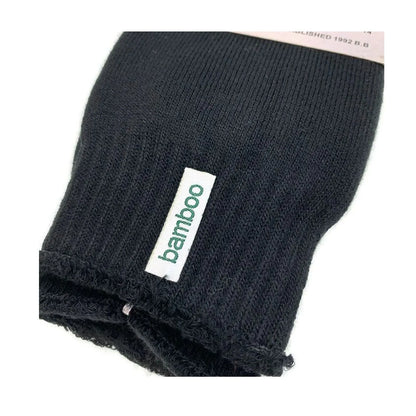6 Pairs PREMIUM BAMBOO SOCKS Mens Heavy Duty Thick Work Socks BULK Cushion - Black - Image 3