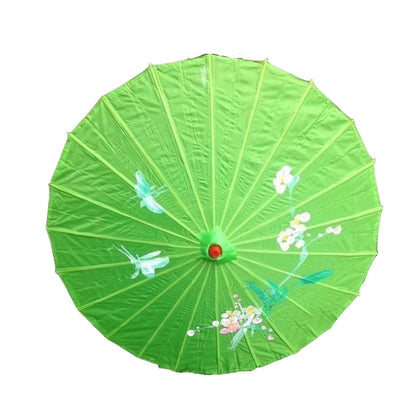 6x PARASOL UMBRELLA Chinese Japanese Bamboo Flower Pattern 80cm Large BULK - Light Green - Image 4