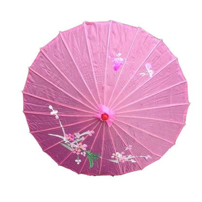 6x PARASOL UMBRELLA Chinese Japanese Bamboo Flower Pattern 80cm Large BULK - Light Pink - Image 4